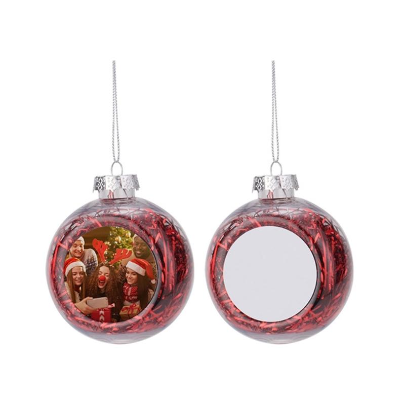 Unique Sublimation Blank Christmas Ball Ornament Decor Hanging Pendant Decorations for Home and Holiday Party Supplies