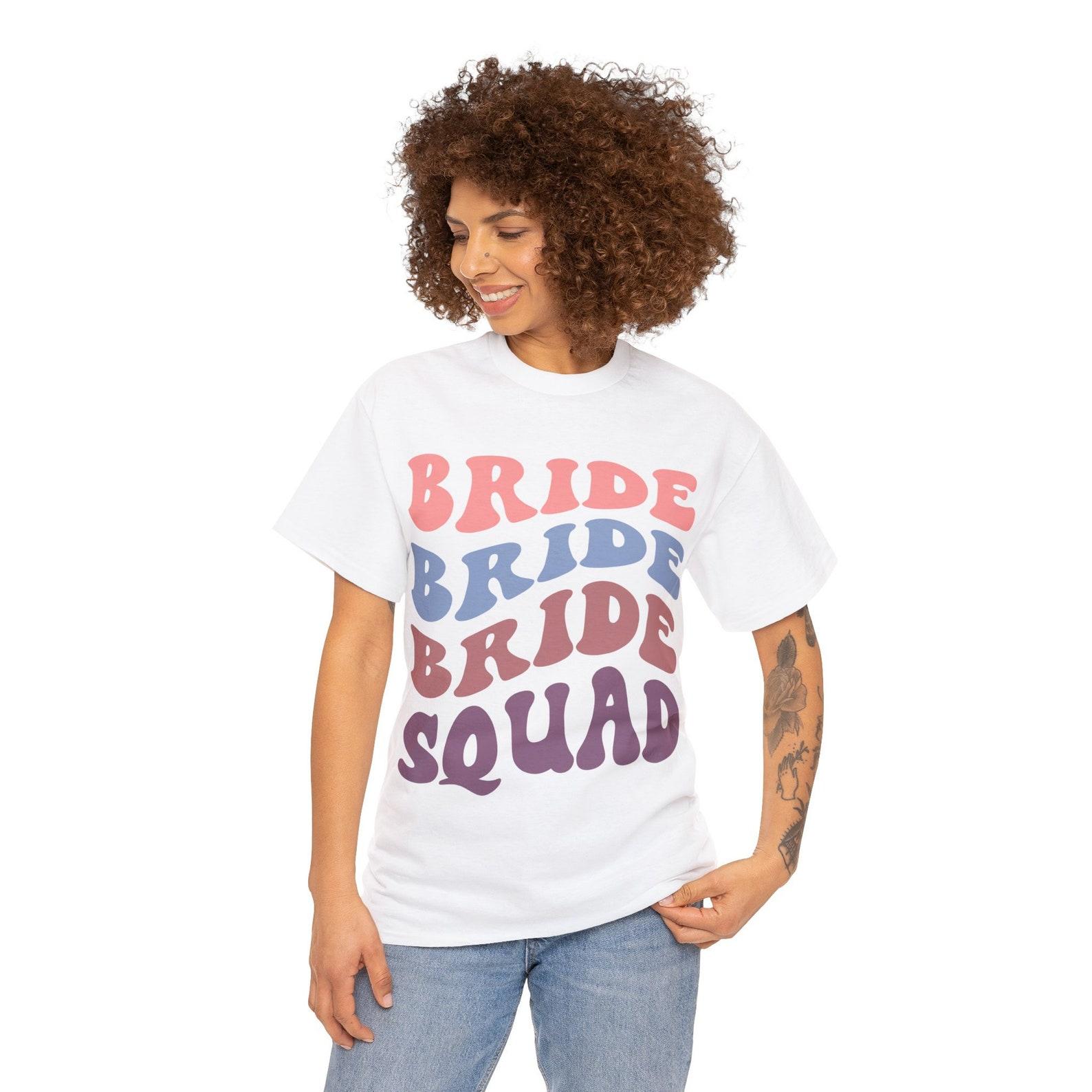Bride Squad Cotton Tee - Wedding Party Shirts L