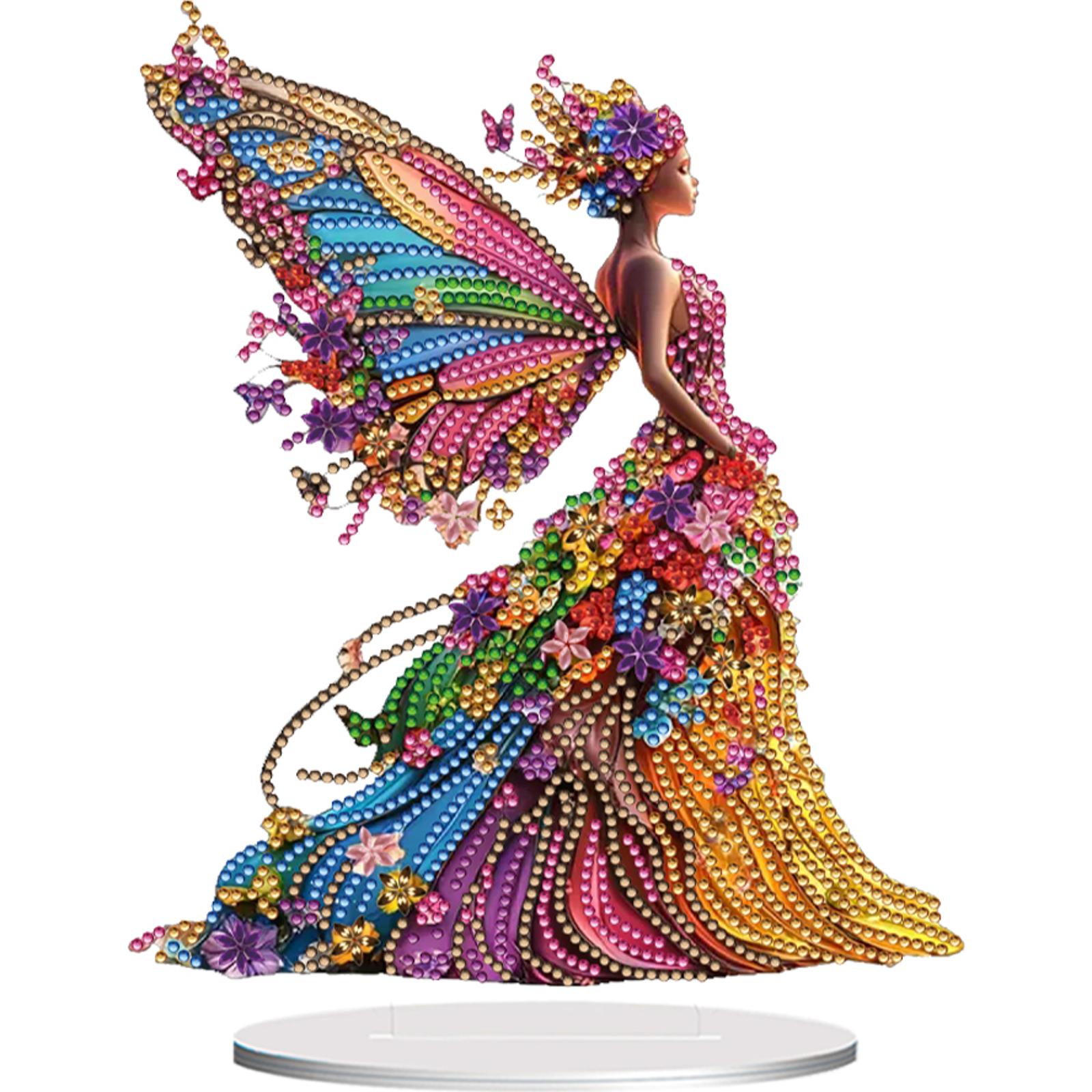 

2D Flat DIY Diamond Painting Tabletop Ornaments Kit Double-Sided Diamond Painting Desktop Decorations Bedroom Table Decoration