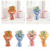 Crochet Flower Bouquet for Home Decor Handmade Knitted Bouquet for Photography Props Anniversary Wedding Ceremony Mother Day