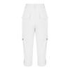 Women's Capris Cargo Joggers Mid Rise Cropped Cargo Pants Summer Quick Dry Hiking Pants with Multi Pockets
