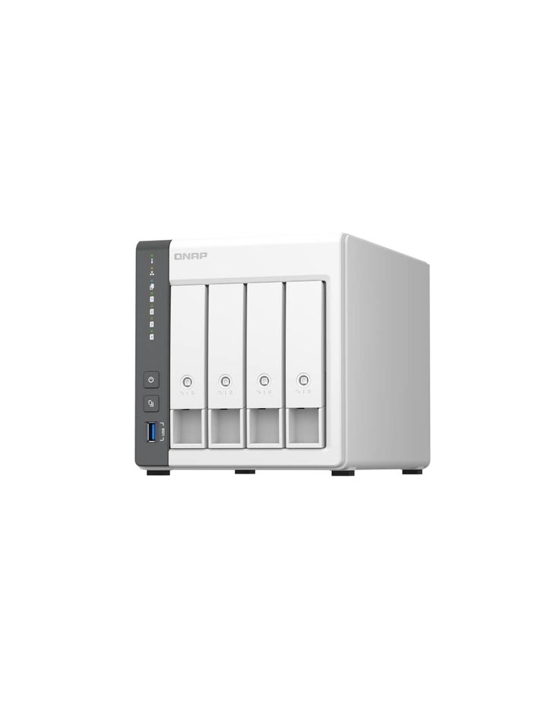 QNAP NAS 4GB DDR4 Network TS-433-4G-US 4-bay Quad-core Processor, RAM, 2.5GbE (diskless).