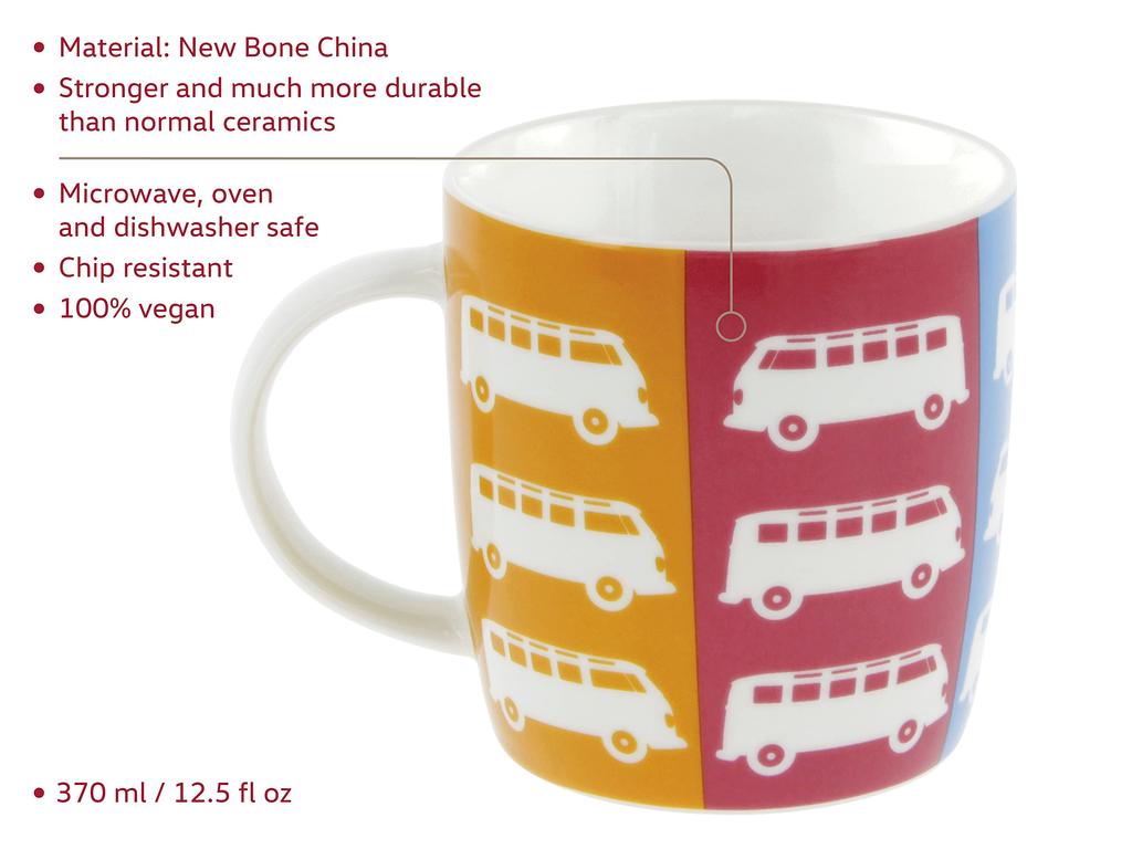 VW Collection T1 Bus Coffee Mug, 370ml, Multicolor, BUTA05
