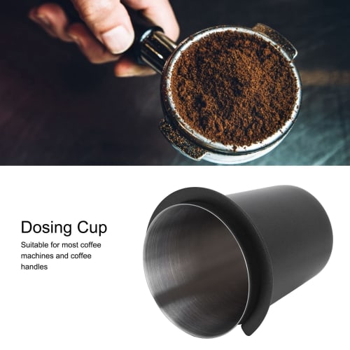 Yctze Premium Stainless Steel Coffee Dosing Cup 58mm, the Perfect Companion for Your Coffee Machine - Essential Barista Dosing Tool Accessory (58mm/2.