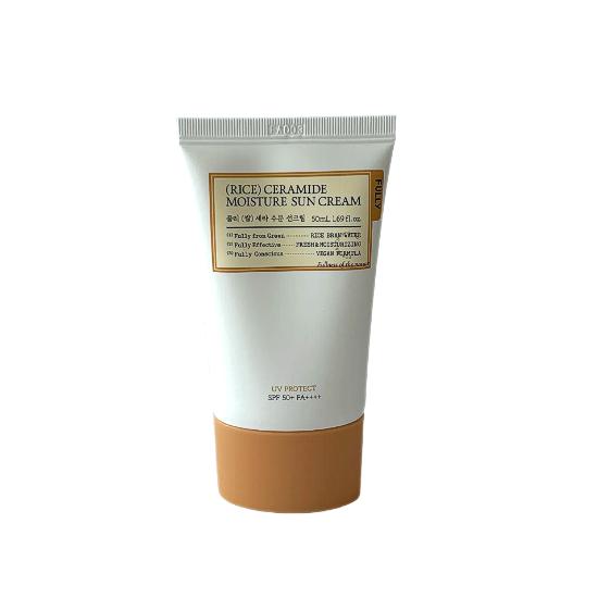FULLY Rice Ceramide Moisture Sunscreen SPF50+ PA++++ Makeup Boost Long-Lasting 50ml