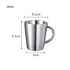 Stainless Steel Thermal Cup Mug for Office Tea Leak-Proof with Lid Coffee Beer Travel Camping Home Tumbler Drinkware 300/420ml