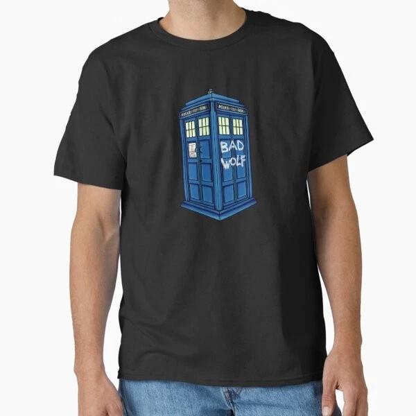 Bad Wolf Call Box Classic TShirt Made In UsaAus TShirt S2xl S