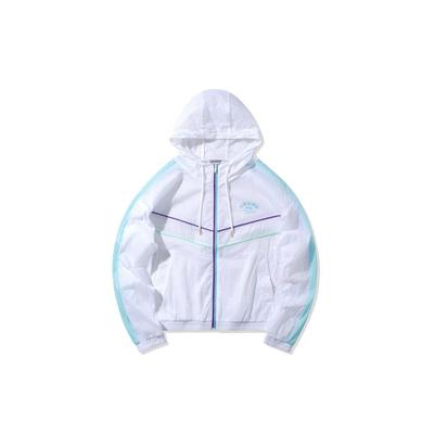 Li Ning Fashion Loose Series Sports Hooded Windbreaker Women Jackets White AFDQ128-1