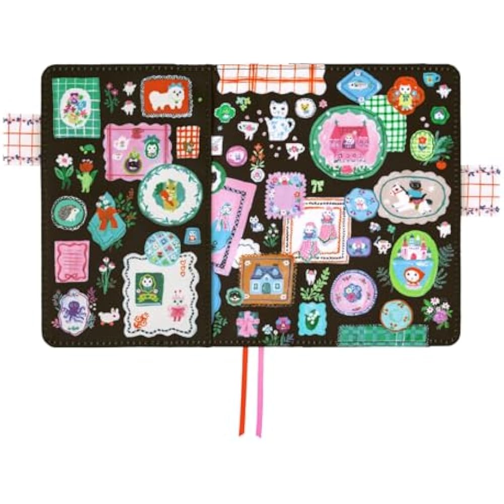 Hobonichi Notebook Original (A6) Notebook Cover Kitagishi Yumi/White Cat Table Decoration