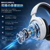 Gvyugke Wireless Gaming Headset with Active Noise Cancellation, Up to 45 Hours Playback, White