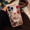 Crystal Ball Shaking Stand Suitable for Iphone16 Apple 15 Promax Mobile Phone Case 14 Lanyard 13 Plush 17