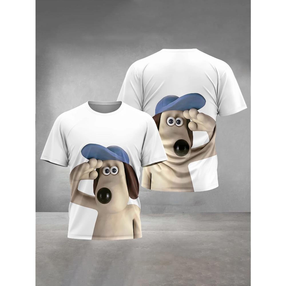 W-Wallaces-Gromits 3D Print Baby Clothing 5 To 14 Years Male Outdoor Clothes for Children Boy Girl Child T-Shirt Top Shirts
