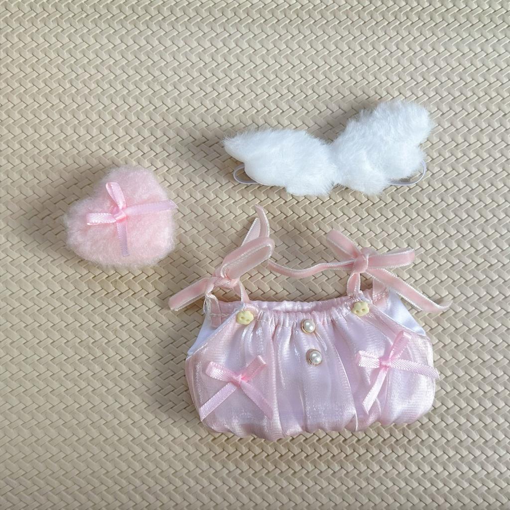 Labubu Baby Dress 15/17cm Labubu Angel Wings Skirt Replacement Clothes