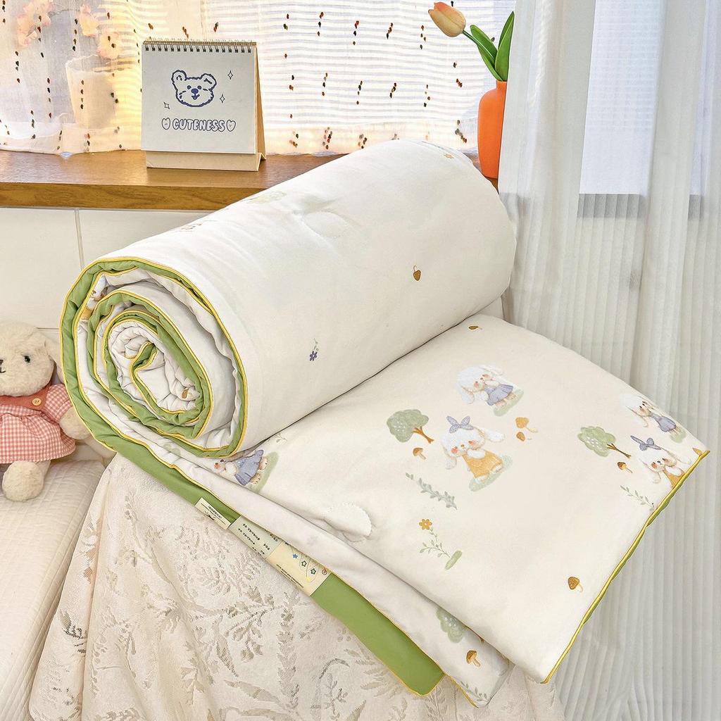 New A-Type Summer Cooling Quilt - Lightweight Single & Double for Dorms, Kids & Gifts