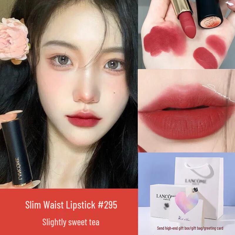 Lancôme L Absolu Rouge Drama Matte Lipstick 295 Classic Cinnabar Orange Gift Set