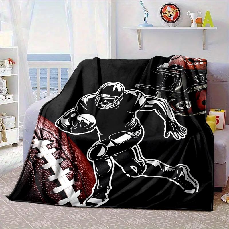 Baseball Fire Power Blanket Flannel Blanket for Bed, Sofa, Camping, Hiking, Picnic Essentials, Gift for Family Fan Gifts