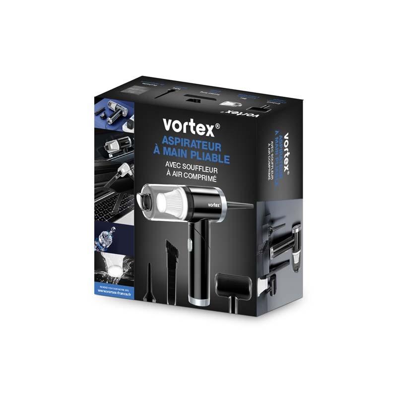 Aspirateur à Main Pliable Noir Crc100_black De Vortex