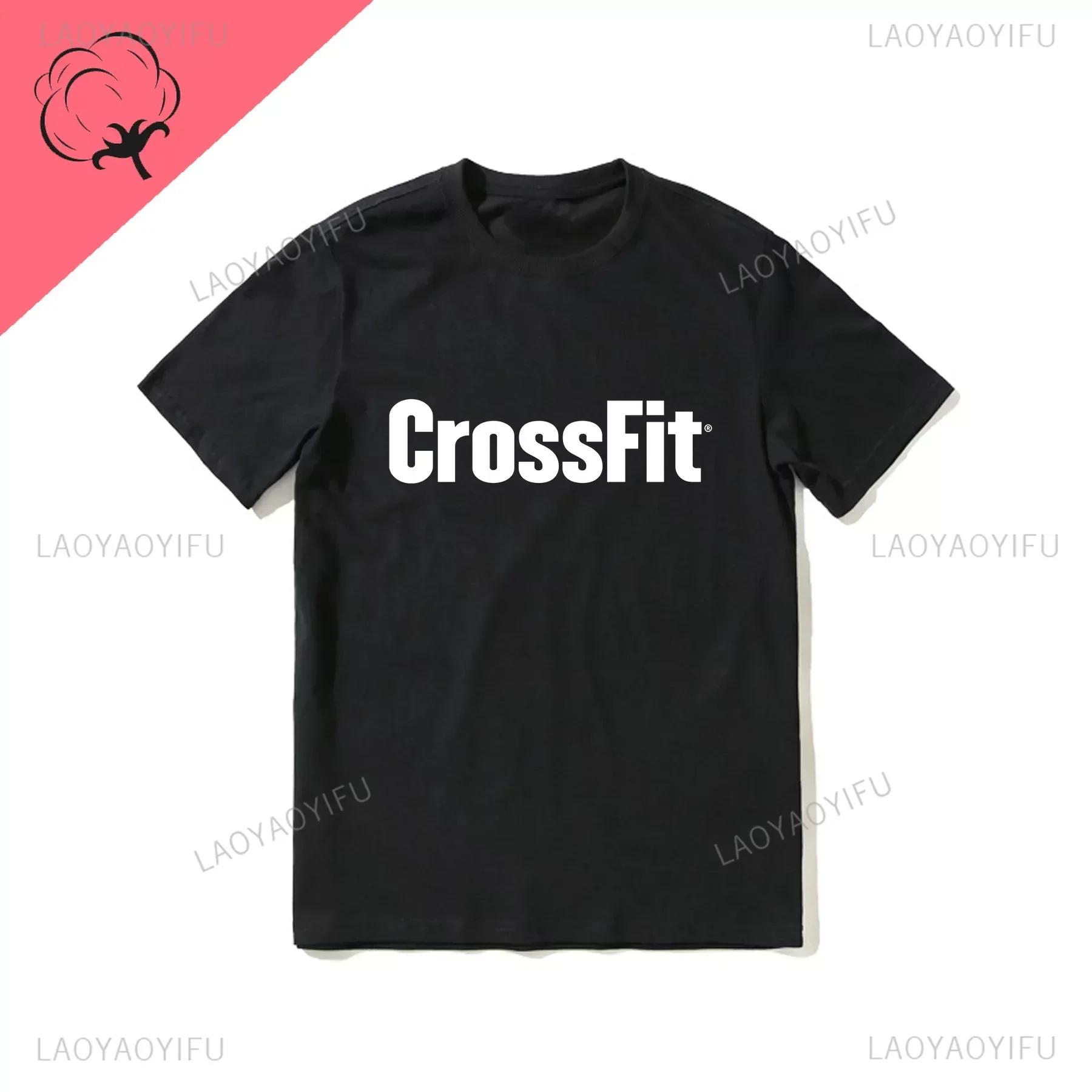 

Летняя новинка Crossfit 2024 года анонсирована как самая подходящая женская черная футболка с коротким рукавом, футболка, отдельный предмет для продажи 4XL