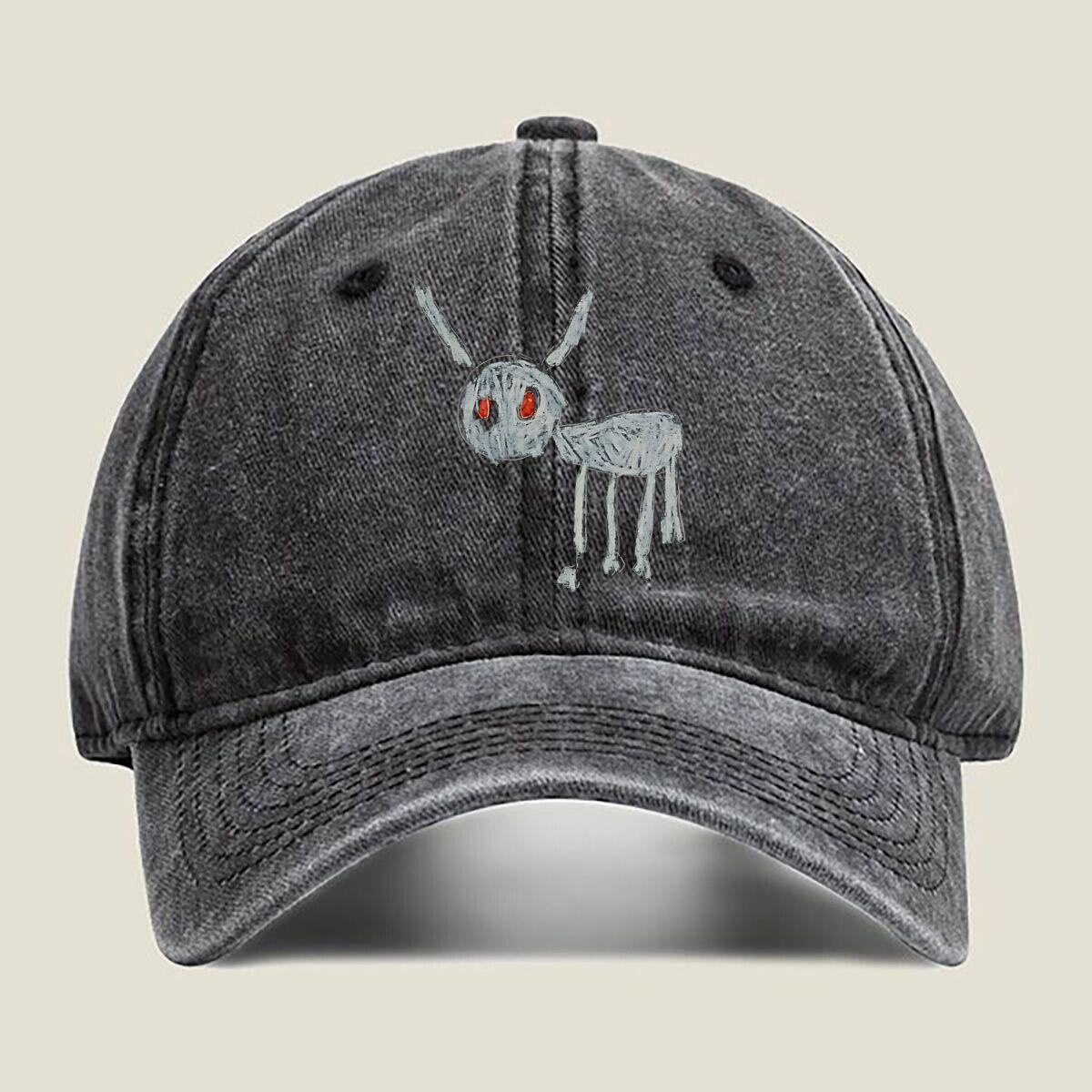 

Creepy Rabbit Drawing Fashion Washed Baseball Cap Outdoor For Womens Unisex Female Beach Dad Hat Hip Hop One Size чёрный