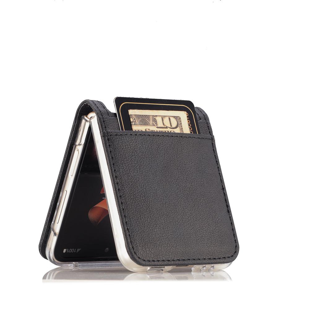Suitable for Samsung Galaxy Z Flip7 Folding Mobile Phone Case Zflip6 5 4-piece Multi Function Card Case