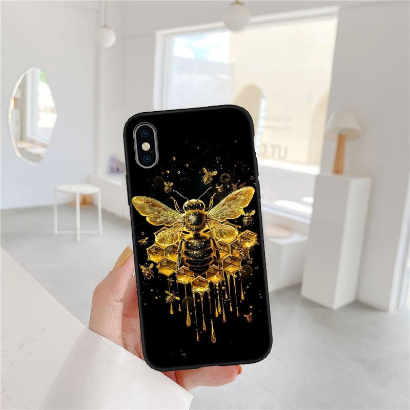 PP6 Art Bees Cartoon Soft Shell Phone Case for Samsung Galaxy Note 10 20 S23 S24 S25 Ultra FE Plus Edge Lite A02S A35 A07 A17