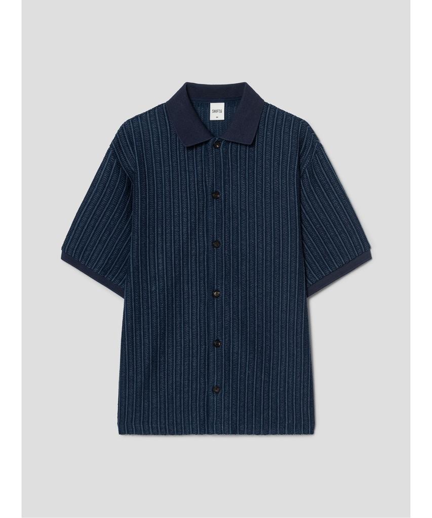 SHIFT.G Cotton Jersey Cardigan Blue