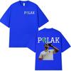 Rapper PLK Porträt Grafiken 100% Baumwolle Musik T-Shirt 2026 Neues Sommer Hip Hop Unisex Belüftend Kurzarmhemd Fan Geschenke