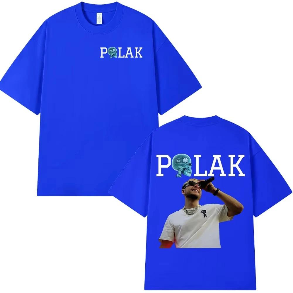 Rapper PLK Porträt Grafiken 100% Baumwolle Musik T-Shirt 2026 Neues Sommer Hip Hop Unisex Belüftend Kurzarmhemd Fan Geschenke