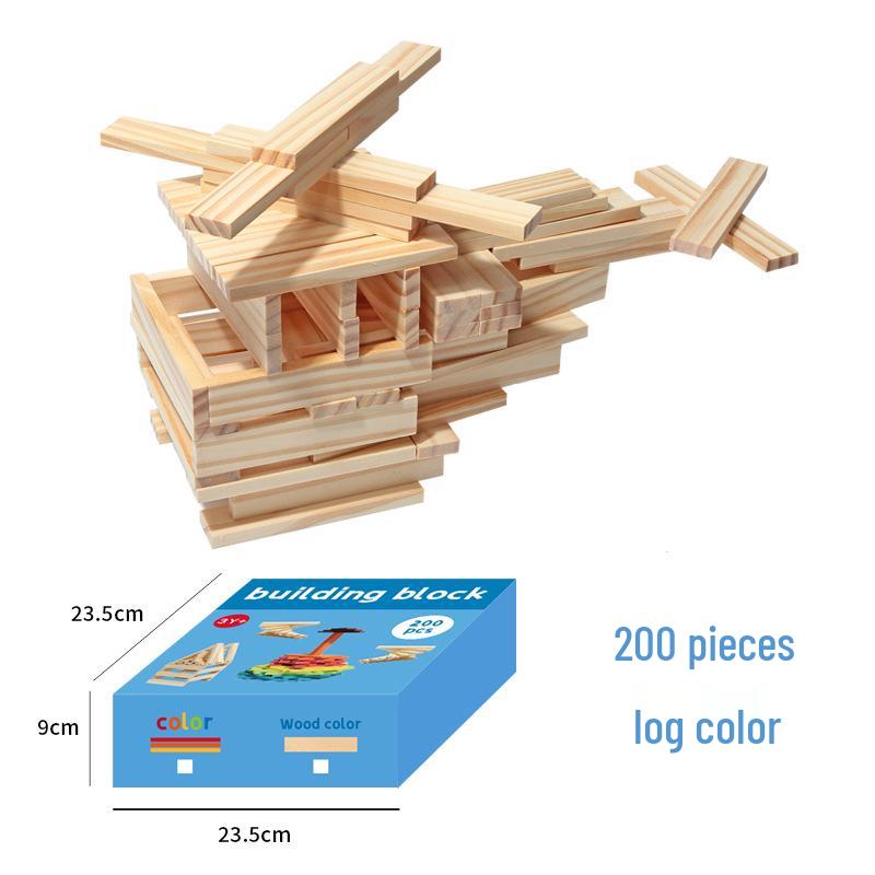 Wooden Building Blocks for Kids: Educational Construction Toys for Stacking and Building Fun