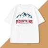 Unisexs Summer Cotton Mountains Tshirt Fashiionable Casual Loose Shor Sleeve Printed Tee Shirt Round Neck WOMEN Clothes Tops