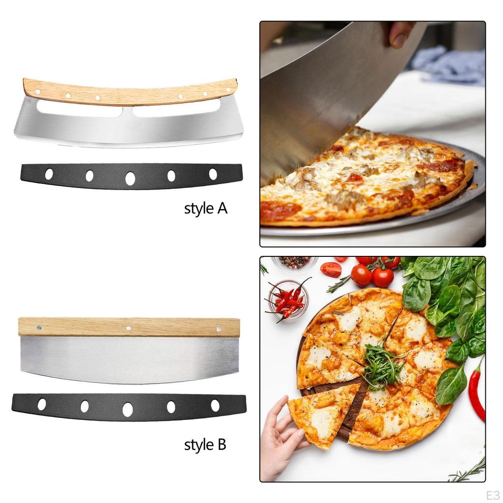 Pizza Cutter Rocker Cheese Pie Bread Blade Slicers