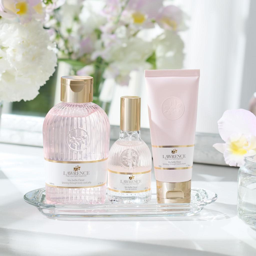 Lawrence Shining Through Body Cool Jelly Mabel Fleur Gel Cooling Floral Cattleya [Body Cream] 180mL, Scent,