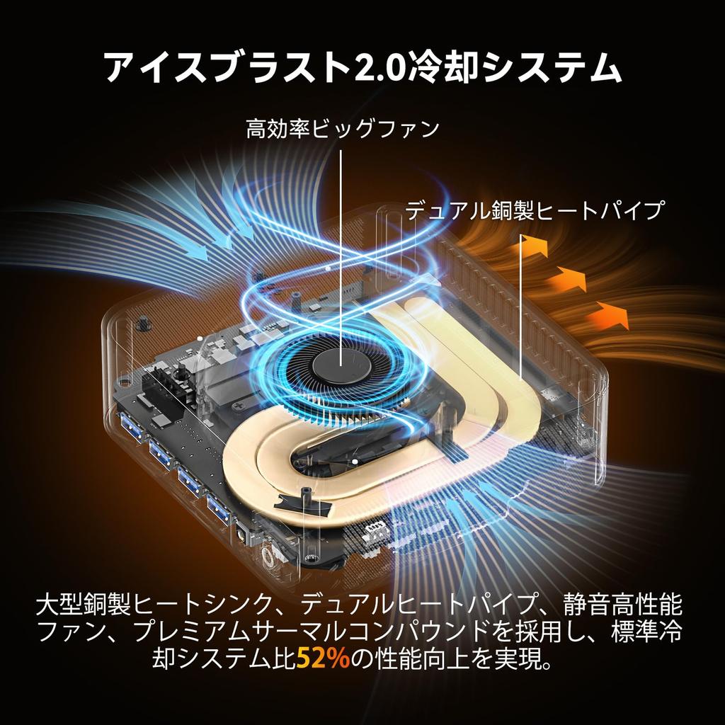 KI GEEKOM A9 MAX KI Mini-PC Ausgestattet mit dem leistungsstärksten AMD Ryzen AI 9 HX 370 32GB DDR5 2TB SSD bis 128GB 8K Ausgabe für vier Bildschirme 2 x USB 4 2 x