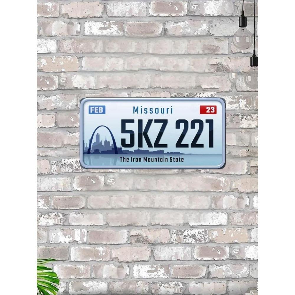 NÁS. registrační značka, USA. SPZ, kovová, 15x30 cm.