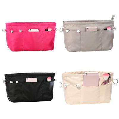 Compact & Practical Handbag Nylon Storage Pouch Convenient Handbag Multi-pockets Perfect for Trips Studying & Working