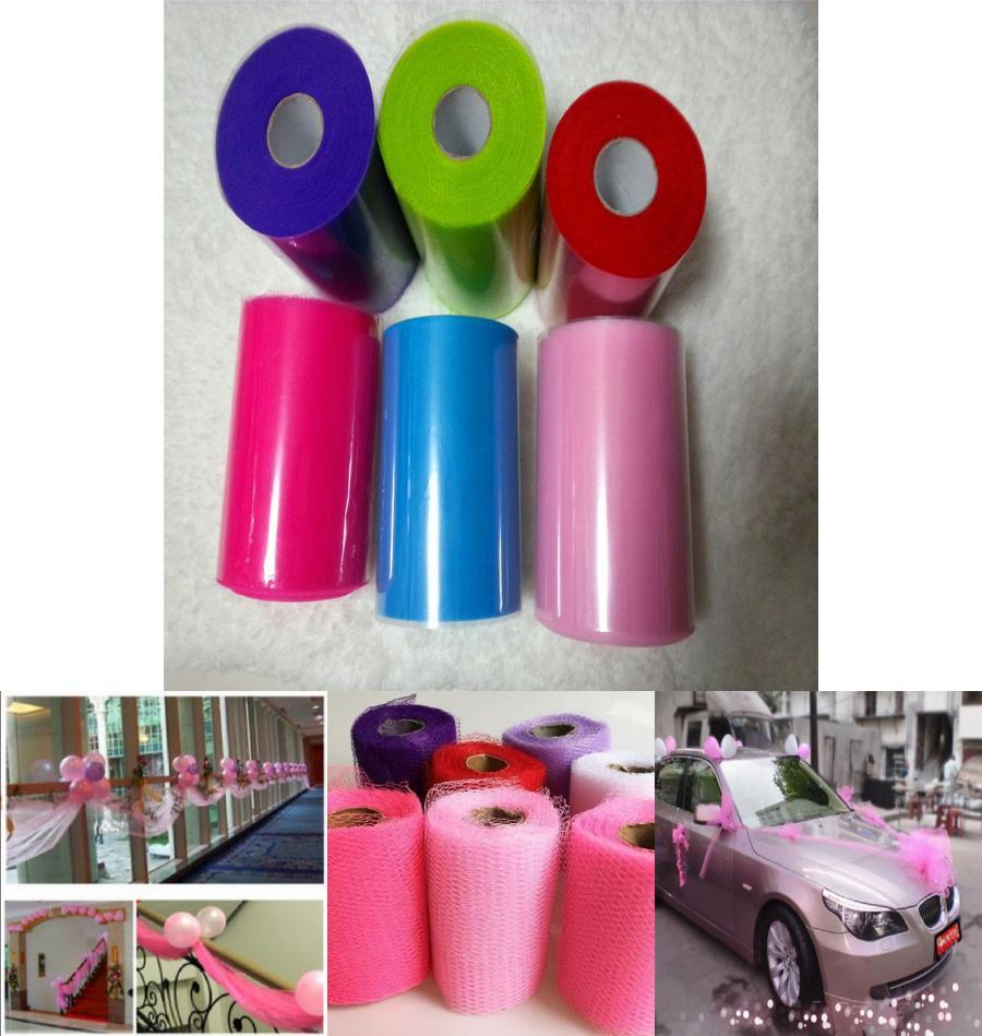 Wedding Car Decoration Netting With Floral Packaging For Bridal Vehicle Decor