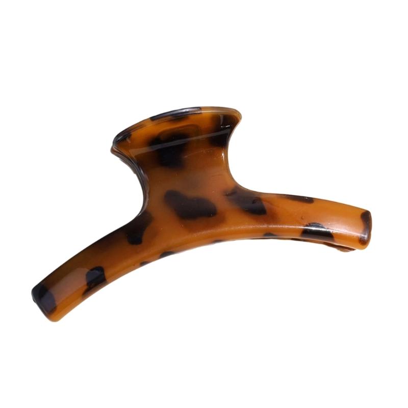 Comfortable Leopard Pattern Hair Claw Strong Barrette For Daily Use Hair Claw Clip For Office Women Everyday Outfit