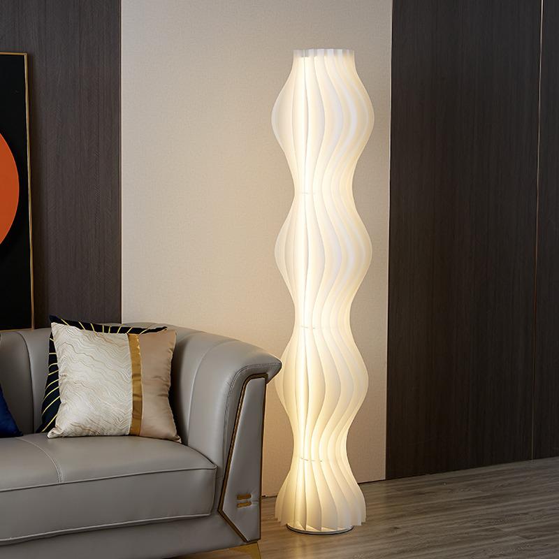 Creative Luxury Cream-Style Hula Skirt Floor Lamp for Living Room & Bedroom Atmosphere