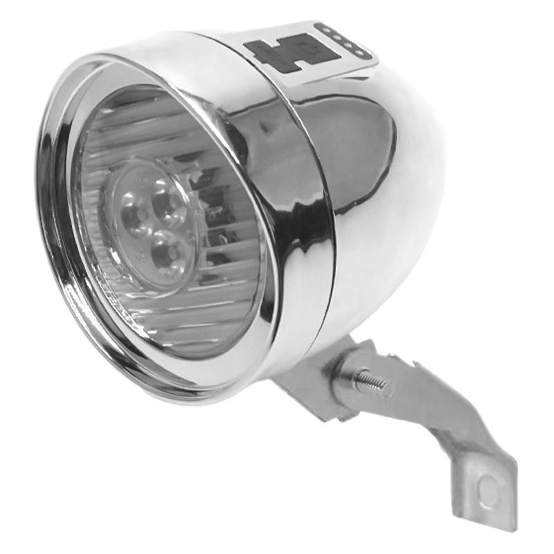 USB Wiederaufladbares Retro 3-LED Mountainbike Frontlicht