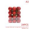 24Pcs 3Cm Christmas Ball Ornaments Xmas Tree Balls Christmas Tree Hanging Pendant Festive Party Supplies Christmas Decor