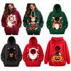 Festive Pet Carrier Clothing Unisex Pouch Christmas Hoodie, Cute Dog Cat Hooded Sweatshirt with Animal Carrying Hoodie Graphic, Cozy Fleece