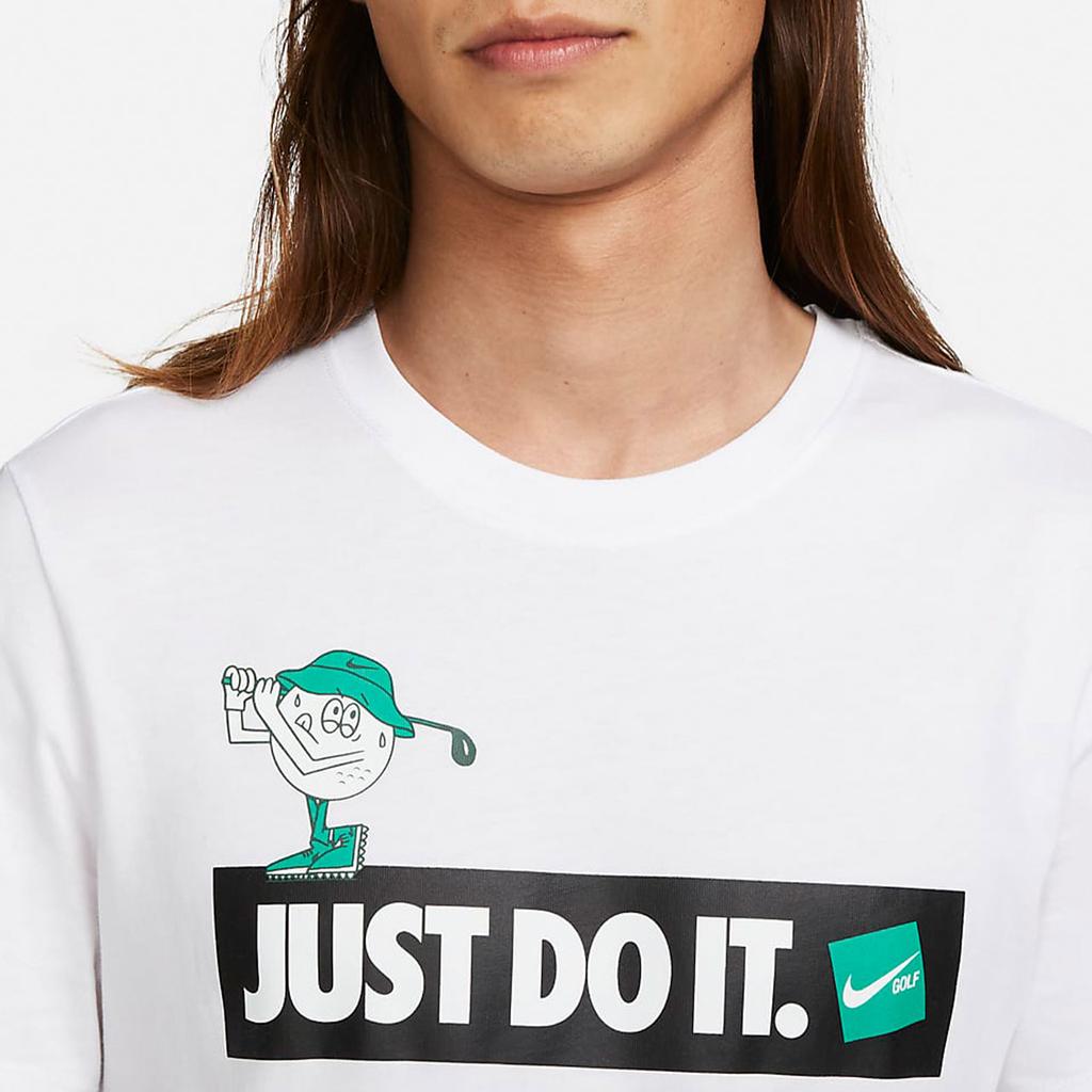 Nike Letter Print Golf Short Sleeve T-Shirt Men Tops White FJ1511-100