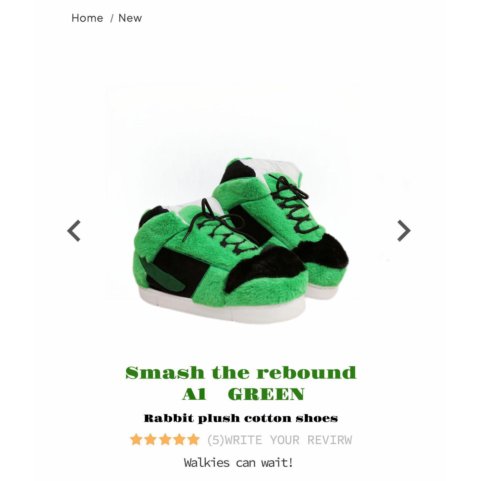 

Натхненні Douyin капці AJ1 Кокос : Ретро бавовняне домашнє взуття для пар Indoor Sole Size 36-46