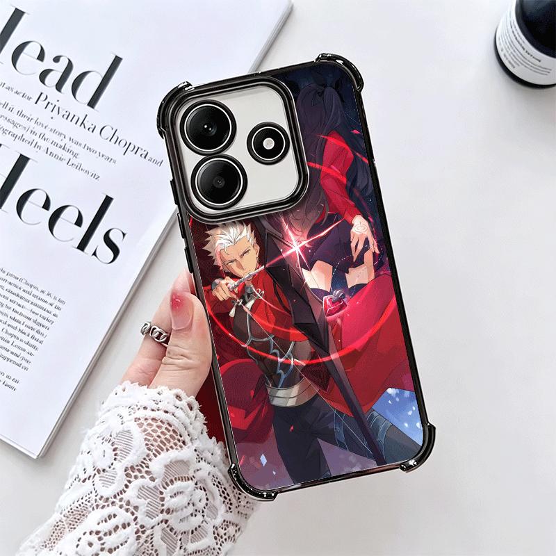 Fate Zero Stay Night Archer Plating Phone Case For Xiaomi Redmi Note 14 15 Pro Plus 13 12 11 11S 11T 10 9S 9 5G Anti-Fall Airaba