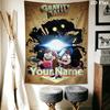 Custom Gravity Falls Wall Hanging Printed Fabric Blanket Decorative Tapestries for Bedroom Living Room Home Decor