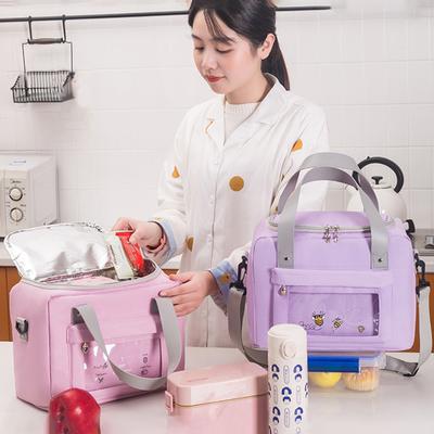 Portable Picnic Bag Thermal Insulated Picnic Box Tote Cooler Handbag Waterproof Backpack Bento Pouch Camping Food Storage Bags