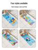 Cartoon Non-Slip Bathroom Mat - Printed Pattern Shower & Bath Floor Mat, Customizable Labeling
