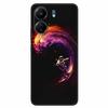 For Xiaomi Redmi 13C 4G Case Animals Painted Black Bumper Silicon TPU Coque for Redmi13C 4G 13 C Shockproof Covers Wolf Soft Bag