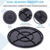 8 Inch Lazy Sn Turntable Organizer, Eichzer Premium Heavy Duty Rotating Swivel Stand with Steel Ball Bearings for Model/Rotating Plants/Crafts