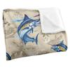 JQ Licensing Jl-Jp-Jq Silky Tiki Flower Fishing Supersoft Blanket